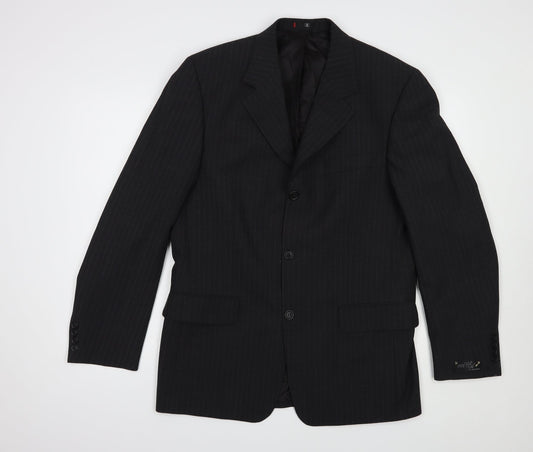 Mens UK Size 38 Ciro Citterio Black Jacket