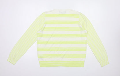 Womens UK Size 14 Marks and Spencer White Pullover Jumper