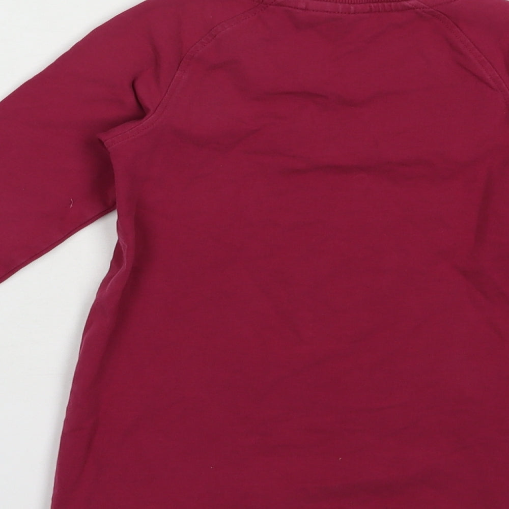 name it Girls Purple  Cotton Pullover Sweatshirt Size 4 Years  Pullover - Hedgehog
