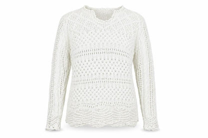 Womens UK Size XL Amaryllis White Pullover Jumper