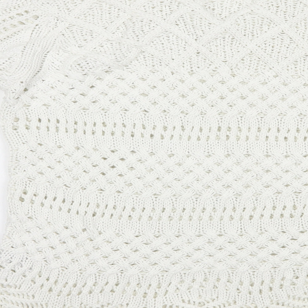 Womens UK Size XL Amaryllis White Pullover Jumper