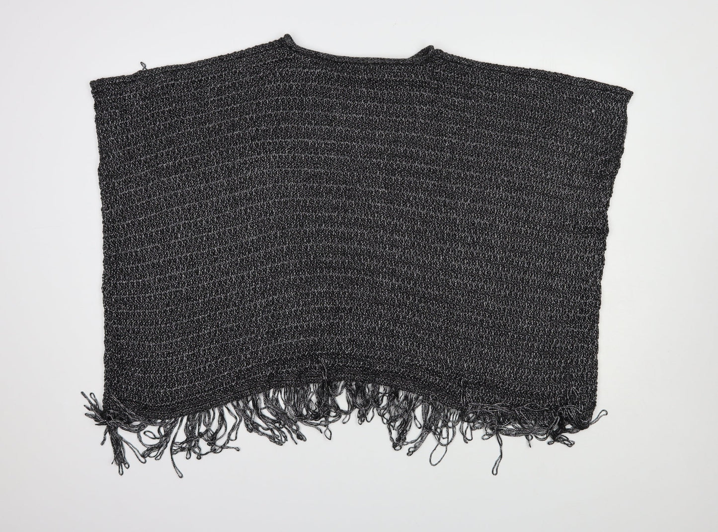 George Womens Grey Boat Neck  Acrylic Pullover Jumper One Size