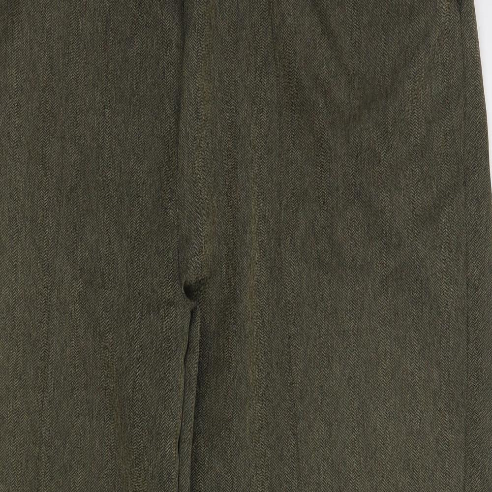 Bonmarché Womens Green  Polyester Dress Pants Trousers Size 20 L27 in Regular