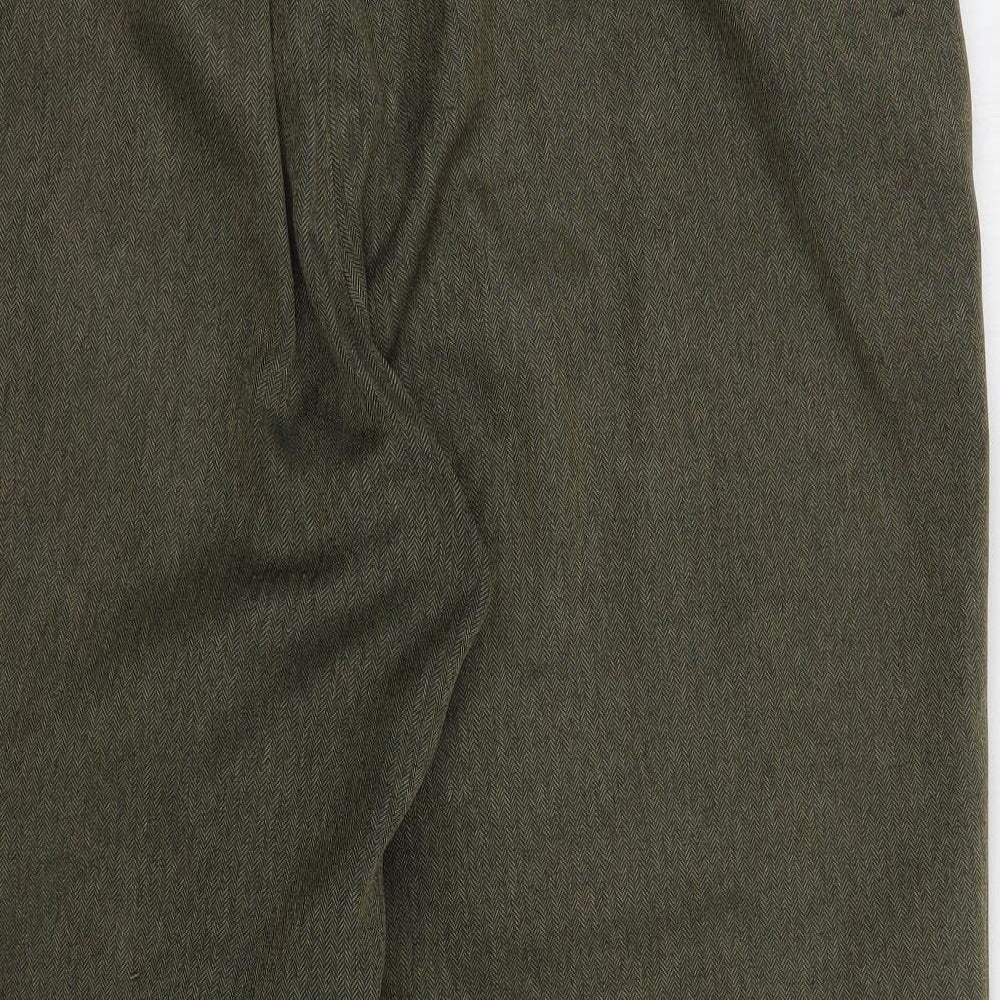 Bonmarché Womens Green  Polyester Dress Pants Trousers Size 20 L27 in Regular