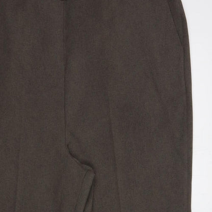 Bonmarché Womens Brown  Polyester Dress Pants Trousers Size 20 L28 in Regular