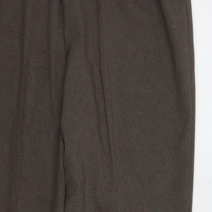 Bonmarché Womens Brown  Polyester Dress Pants Trousers Size 20 L28 in Regular