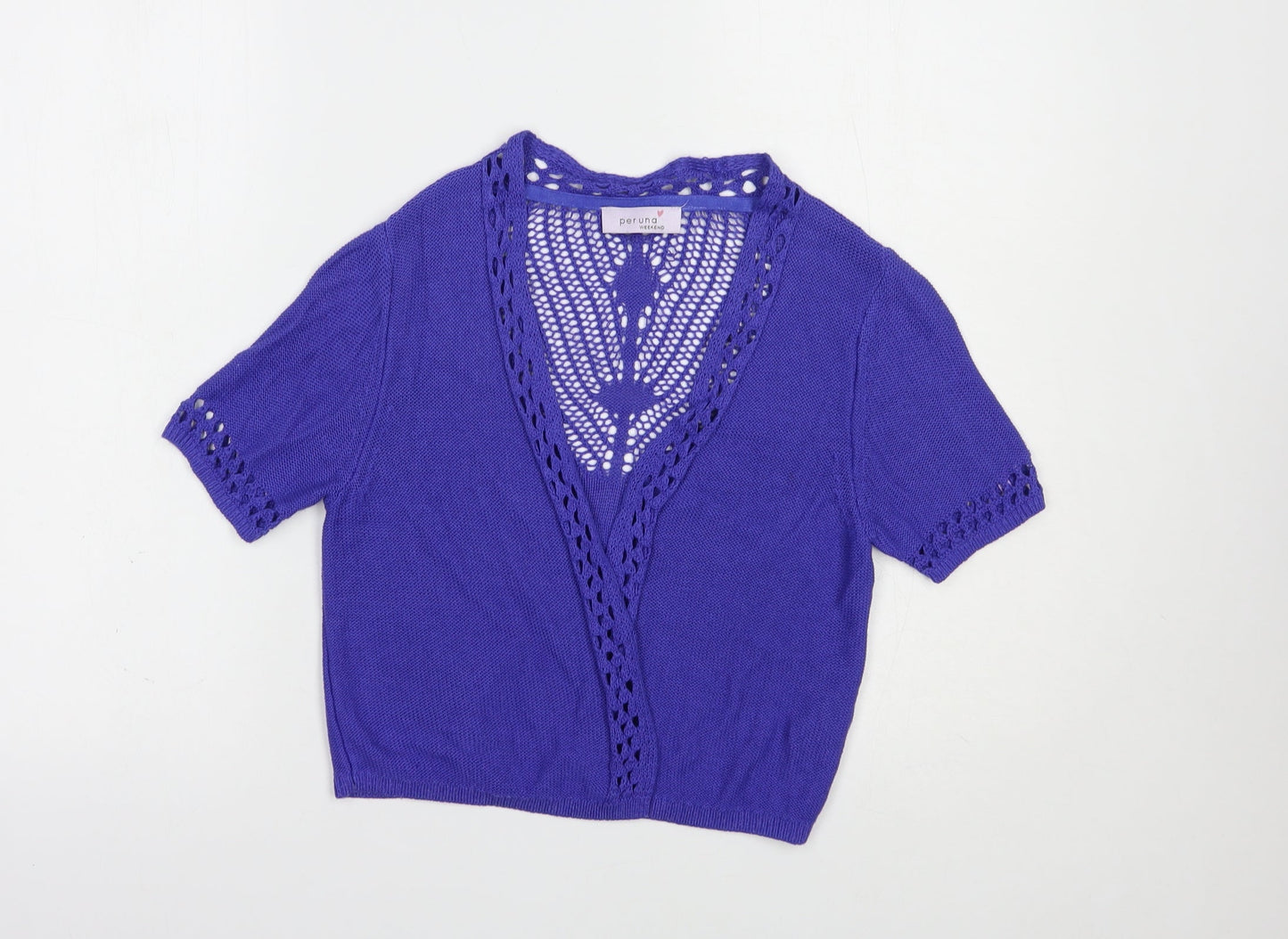 Womens UK Size 10 Per Una Purple Shrug Jumper
