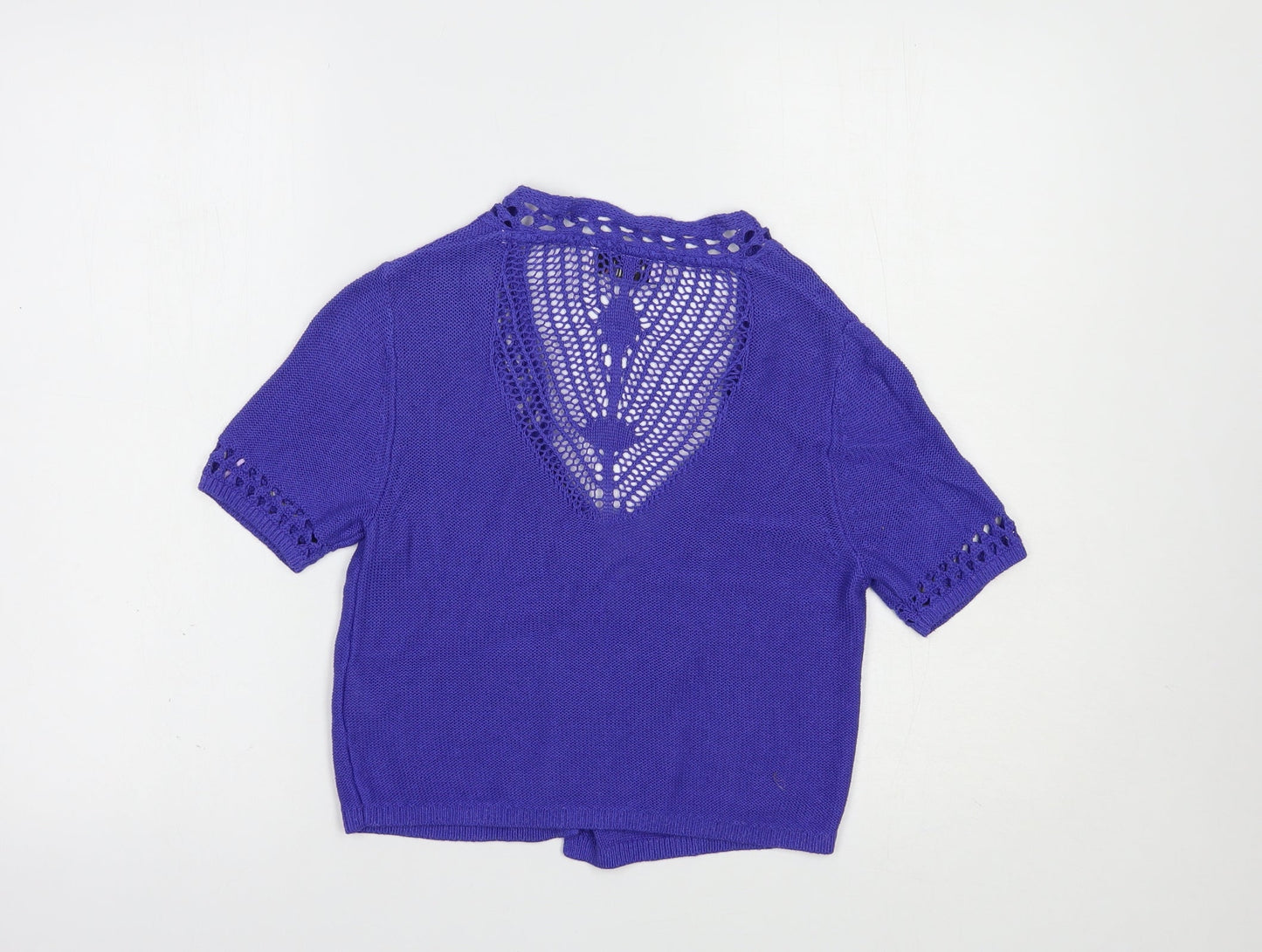 Womens UK Size 10 Per Una Purple Shrug Jumper