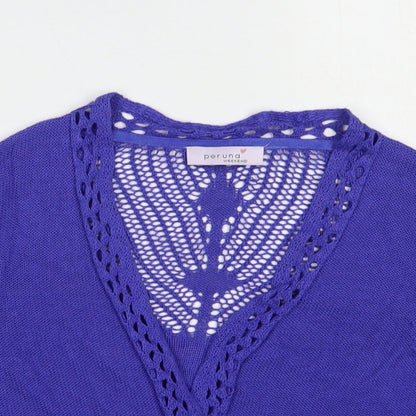 Womens UK Size 10 Per Una Purple Shrug Jumper