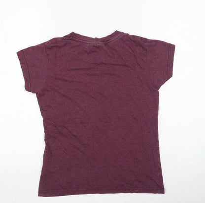 Womens UK Size 6 Preworn Purple Basic T-Shirt