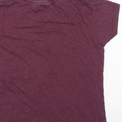 Womens UK Size 6 Preworn Purple Basic T-Shirt