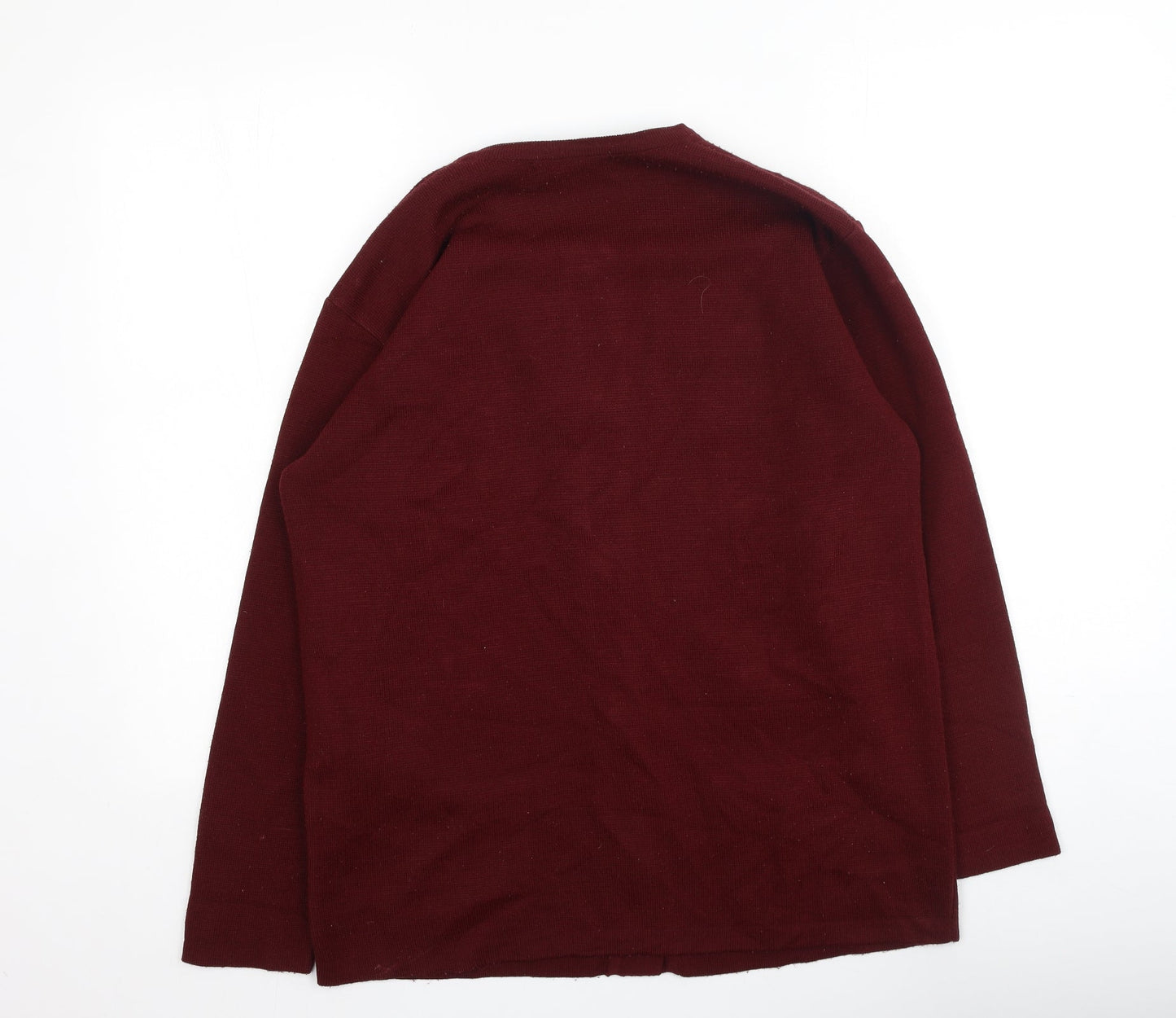 Womens UK Size M Paramour Red Cardigan Jumper