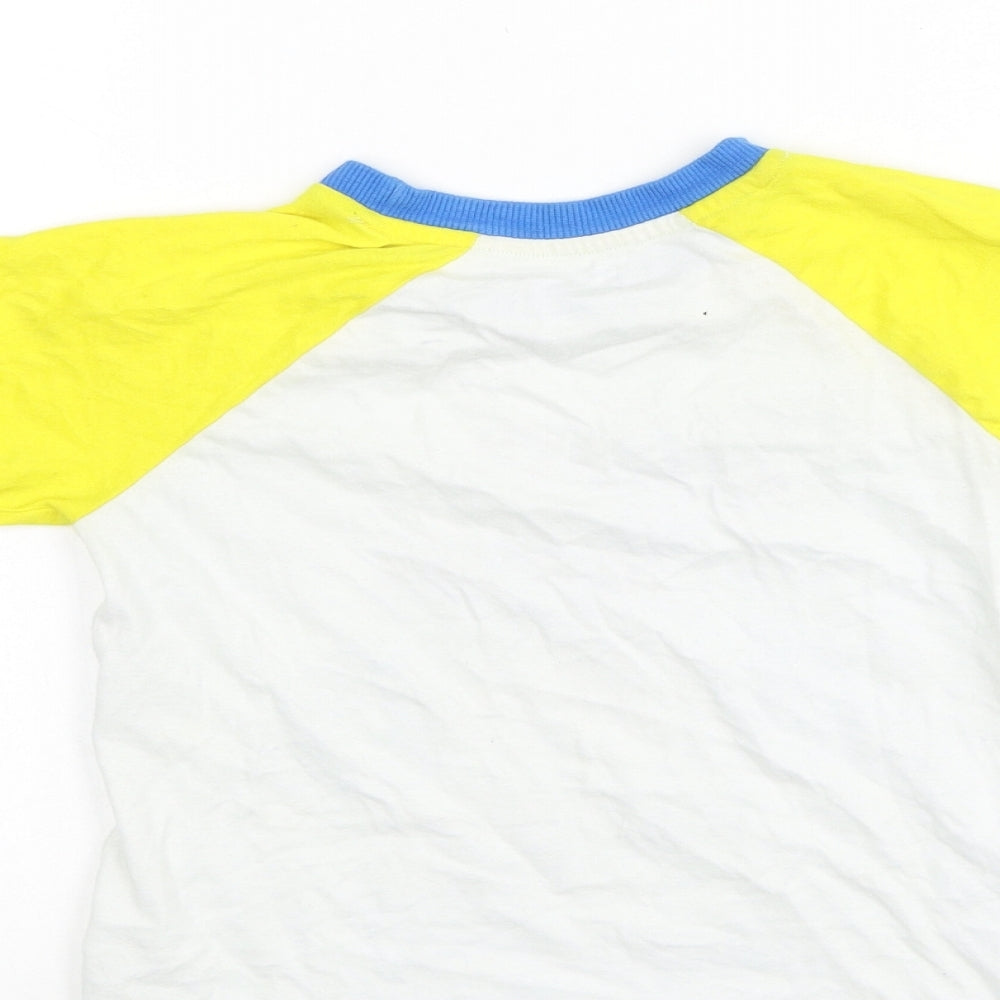 Dunnes Stores Boys Multicoloured  Cotton Basic Casual Size 4-5 Years Round Neck  - Monster