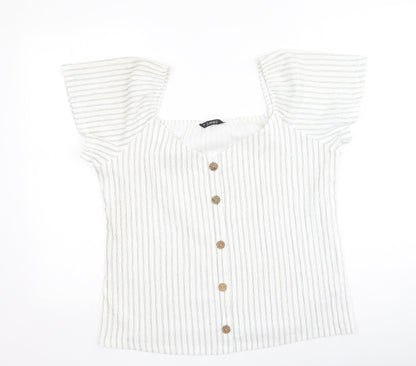 Womens UK Size L Dunnes Stores Multicoloured Basic Blouse