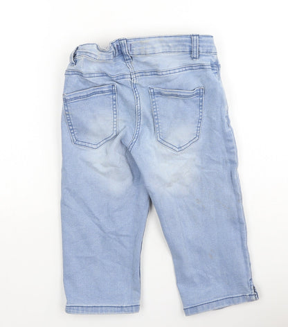 Lily & Dan Girls Blue  Cotton Straight Jeans Size 10-11 Years  Regular