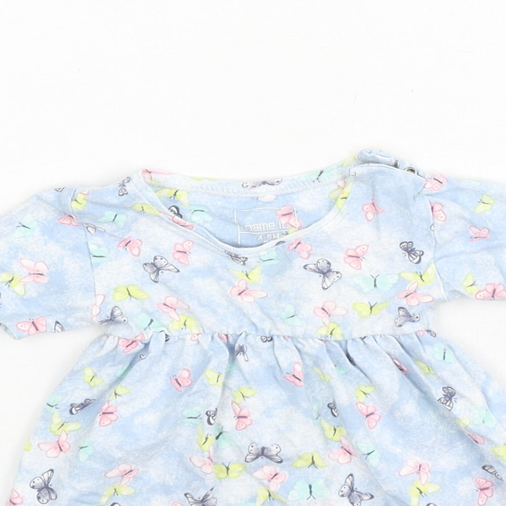 name it Girls   Cotton Fit & Flare  Size 0-3 Months  Round Neck  - 4-6months