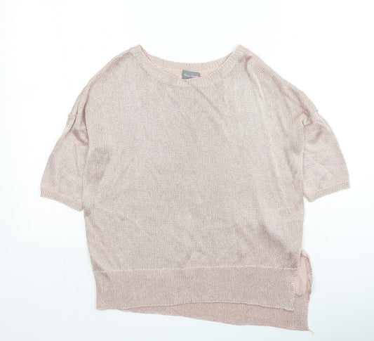 Womens UK Size S Preworn Gold Basic Blouse