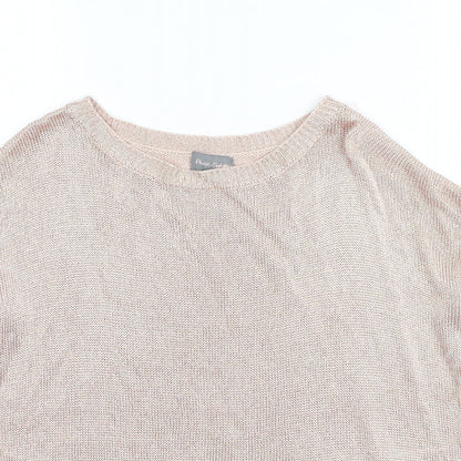 Womens UK Size S Preworn Gold Basic Blouse