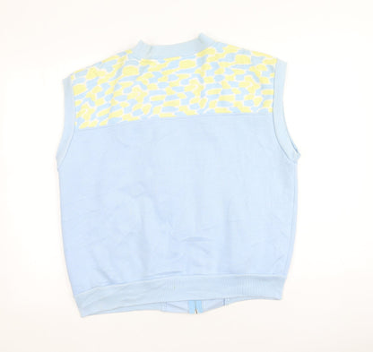 BHS Womens Blue High Neck  Polyester Full Zip Jumper Size 14