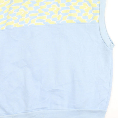 BHS Womens Blue High Neck  Polyester Full Zip Jumper Size 14