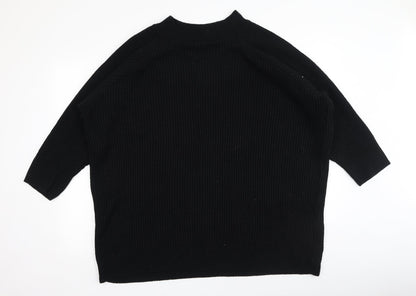 Womens UK Size L Topshop Black Pullover Jumper