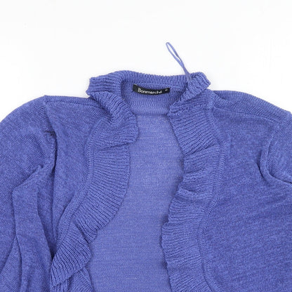 Womens UK Size M Bonmarché Purple Cardigan Jumper