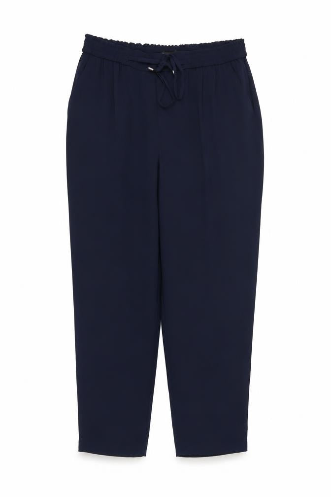 Womens UK Size 14 Dunnes Regular Fit Carrot Blue Trousers