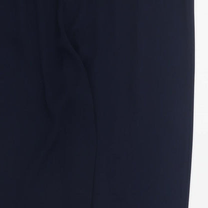 Womens UK Size 14 Dunnes Regular Fit Carrot Blue Trousers