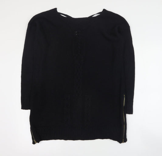 Womens UK Size L Zara Black Pullover Jumper