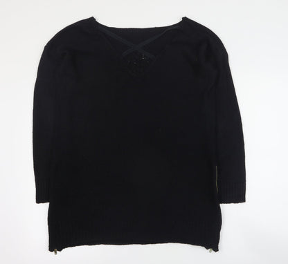 Womens UK Size L Zara Black Pullover Jumper