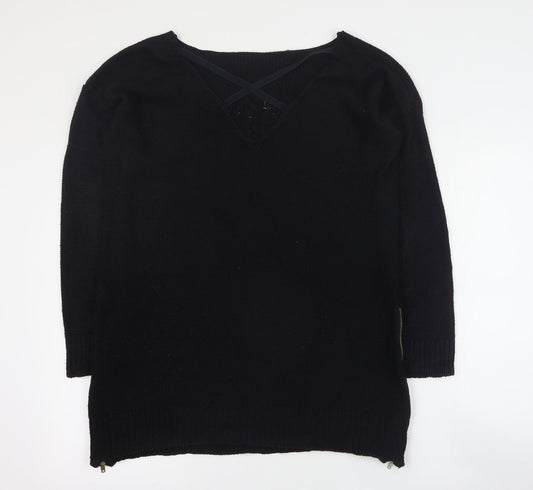 Womens UK Size L Zara Black Pullover Jumper