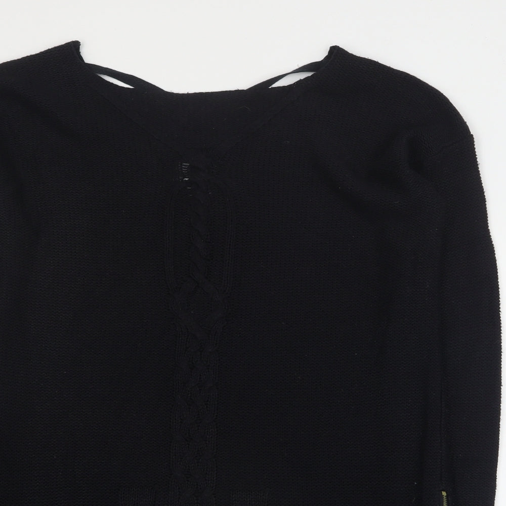 Womens UK Size L Zara Black Pullover Jumper