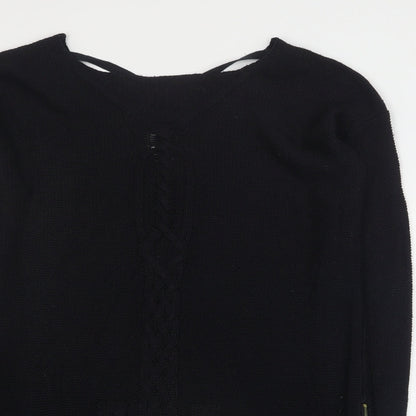 Womens UK Size L Zara Black Pullover Jumper