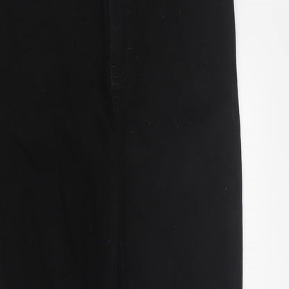 Topshop Womens Black  Polyester Skinny Jeans Size 28 in L30 in Regular Zip