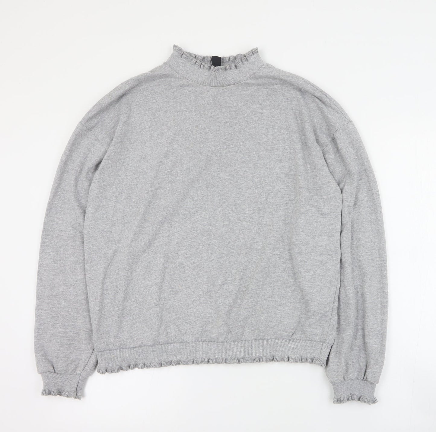 Womens UK Size M New Look Grey Pullover Jumper