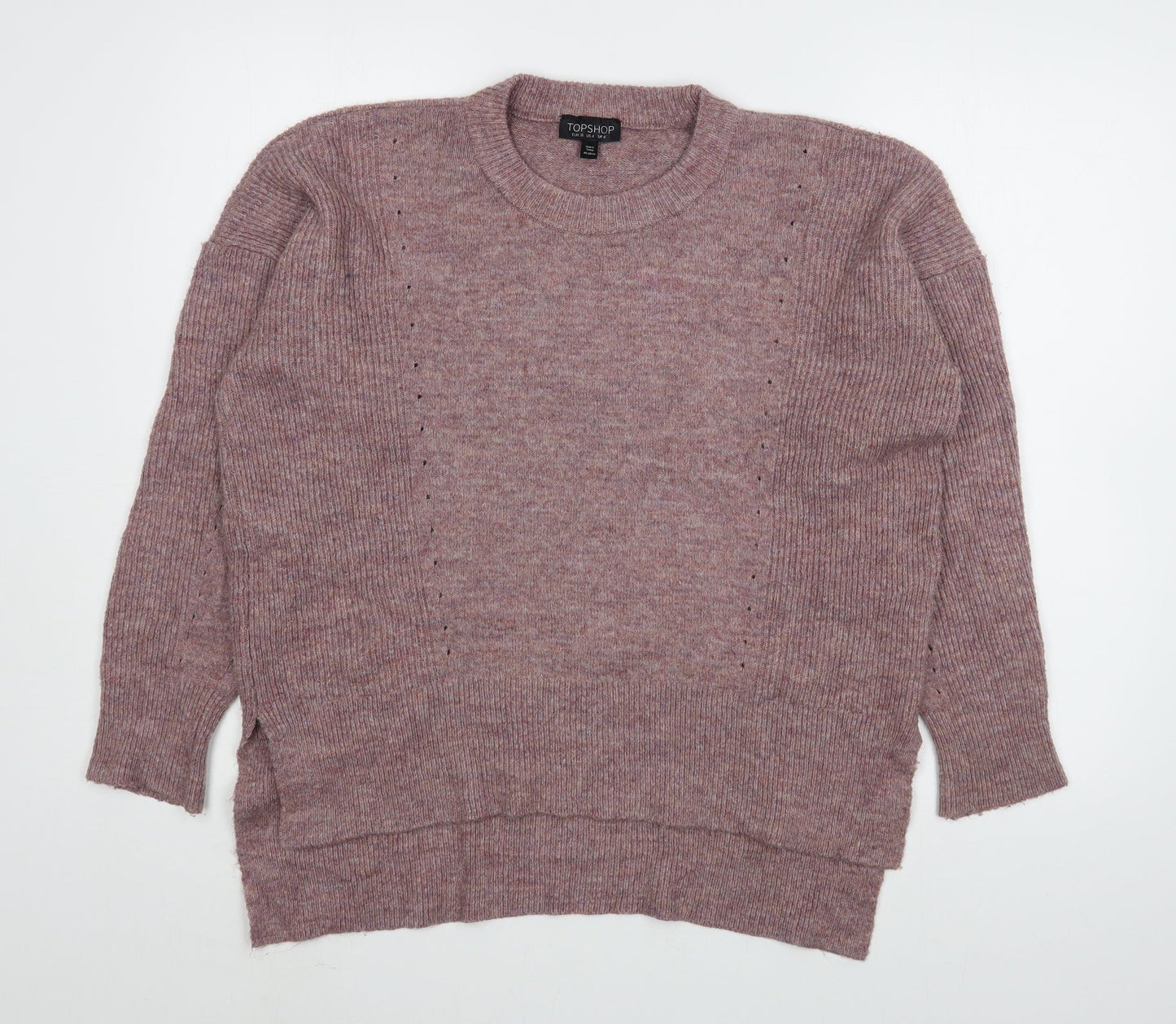 Womens UK Size 8 Topshop Pink Pullover Jumper
