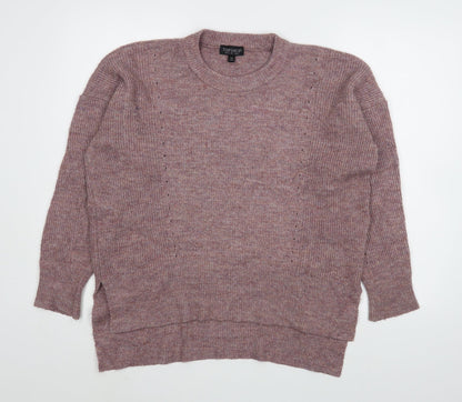 Womens UK Size 8 Topshop Pink Pullover Jumper