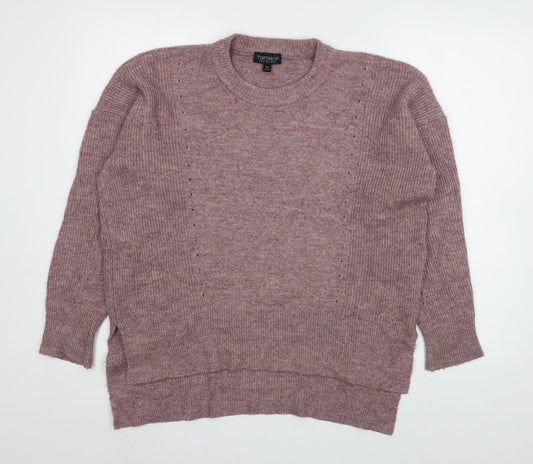 Womens UK Size 8 Topshop Pink Pullover Jumper