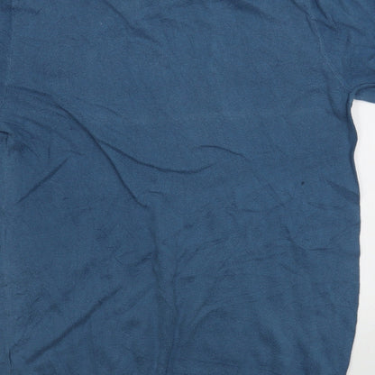 ASOS Mens Blue  Cotton  Polo Size M Collared Pullover