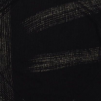 Vakkorama Womens Black Round Neck  Cotton Pullover Jumper Size M