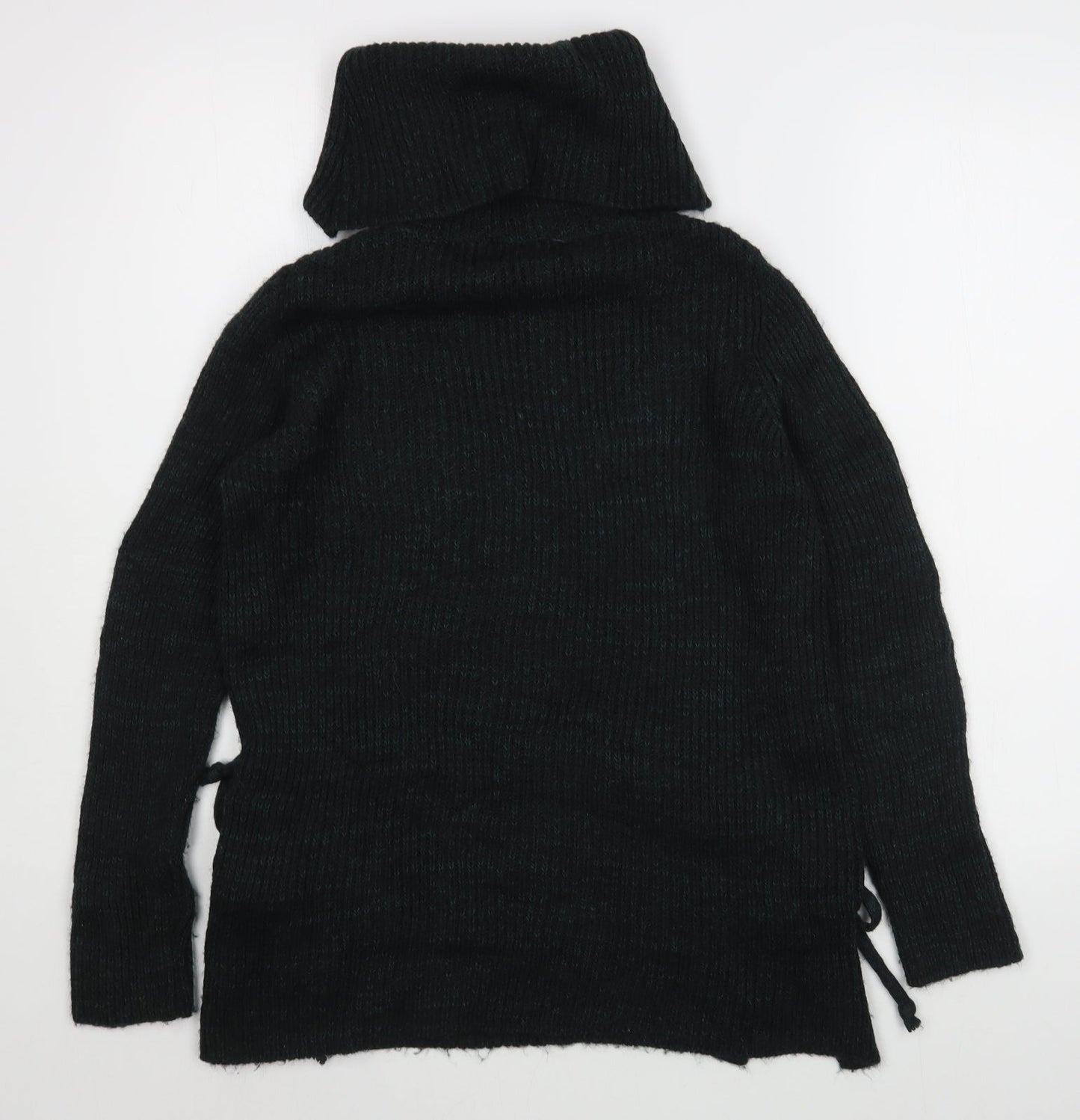 Matalan Womens Green Roll Neck  Acrylic Pullover Jumper Size S