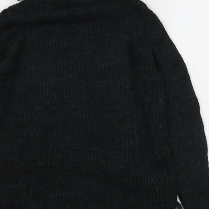Matalan Womens Green Roll Neck  Acrylic Pullover Jumper Size S