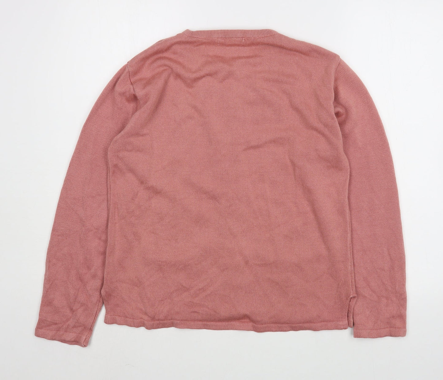 Womens UK Size 12 Preworn Pink Cardigan Jumper
