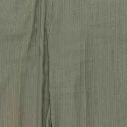 Womens UK Size 16 Marks and Spencer Regular Fit Dress Pants Green Trousers