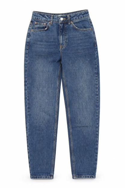 Womens UK Size 25 Topshop Regular Fit Mom Blue Jeans