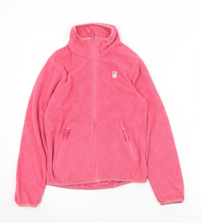 Hi Gear Girls Pink Geometric  Jacket  Size 7-8 Years  Zip