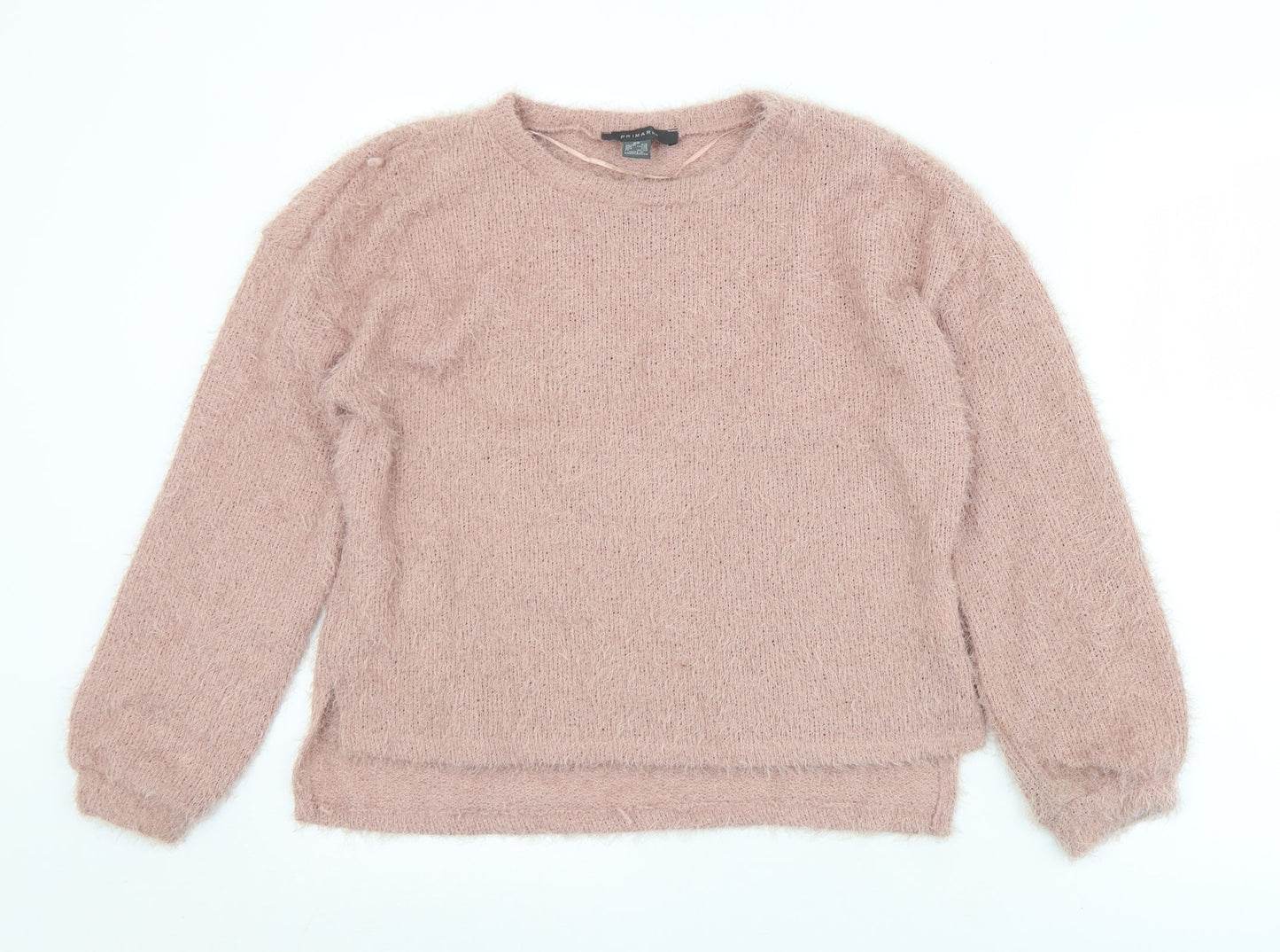 Primark Womens Pink Crew Neck  Polyester Pullover Jumper Size 6   - 6/8