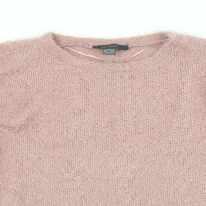 Primark Womens Pink Crew Neck  Polyester Pullover Jumper Size 6   - 6/8