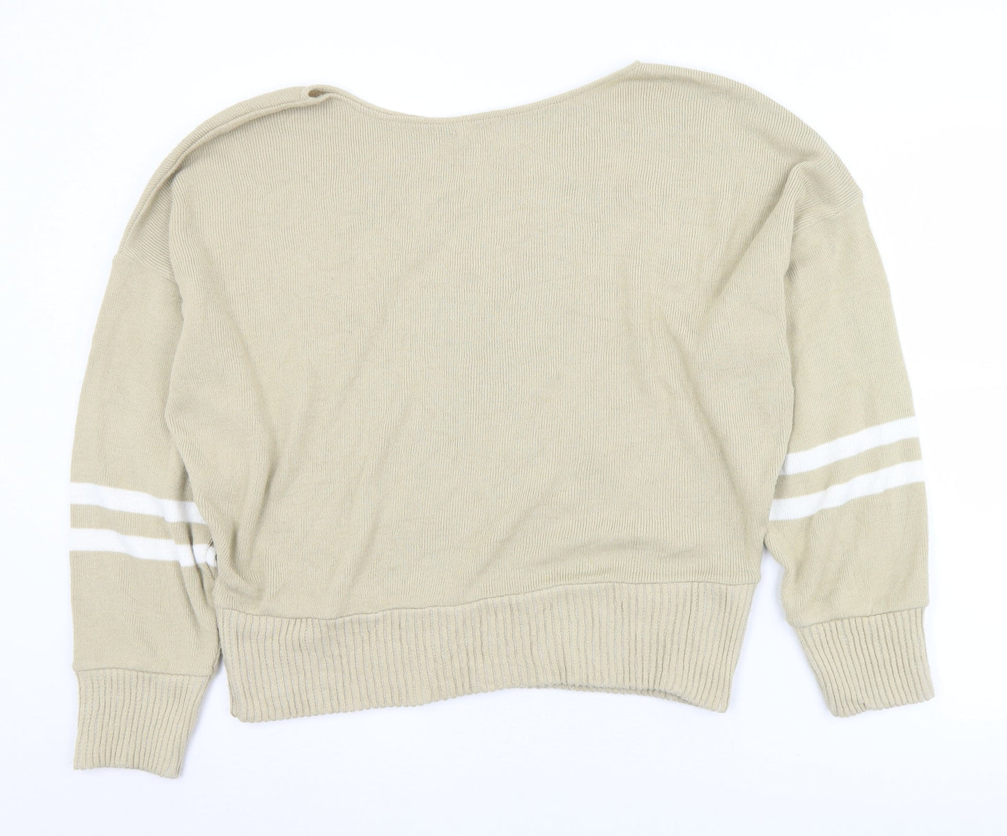 Womens UK Size L PRETTYLITTLETHING Beige Pullover Jumper