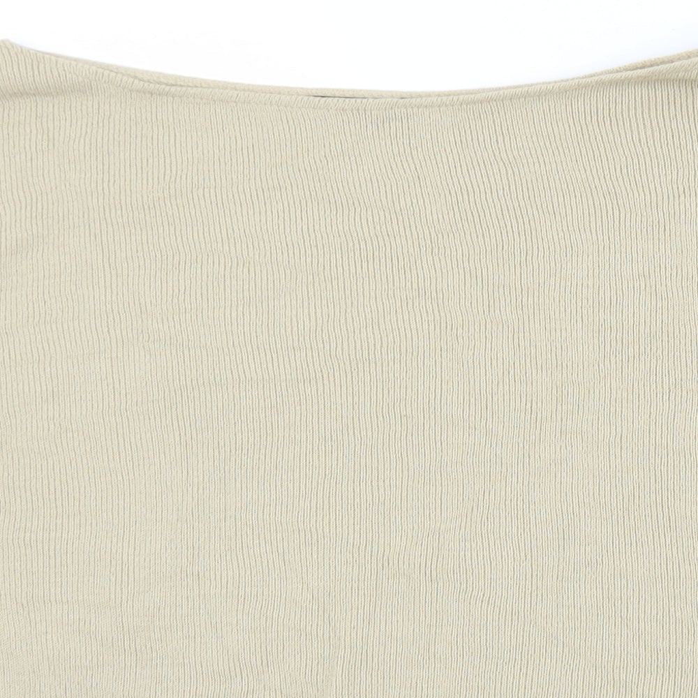 Womens UK Size L PRETTYLITTLETHING Beige Pullover Jumper